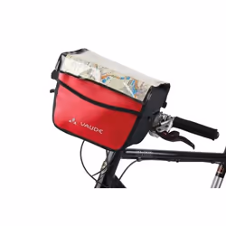 VAUDE Aqua Box Devant Sacoche pour bicyclette 6 L Polyamide, Polyester, Polyuréthane thermoplastique (TPU) Noir, Rouge