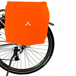 vaude raincover for bike bags orange