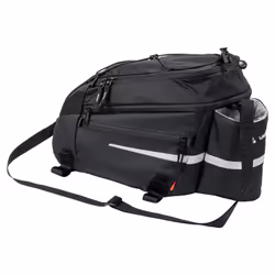 VAUDE Silkroad L (i-Rack), Arrière, Sacoche pour bicyclette, Polyamide, Noir, 11 L, 200 mm