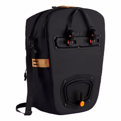 VAUDE eBack Single Arrière Sacoche pour bicyclette 28 L Polyester, Polyuréthane Noir