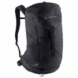 VAUDE Jura, Sans encadrement, Haut, Dos rembourré, Randonnée, Noir, Unisexe