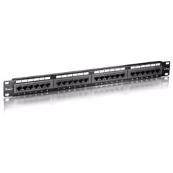 Equip 235324, RJ-45, Or, Cat5e, Noir, Montage de rack, 1U