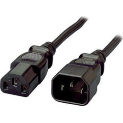 Equip 112100 Noir 1,8 m Coupleur C13 Coupleur C14