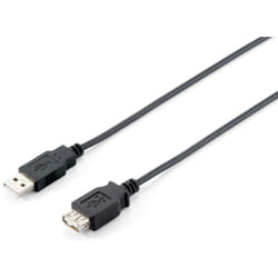 Equip 128851 câble USB 3 m USB 2.0 USB A Noir