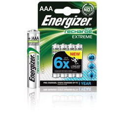 Energizer ENRAAA800P4 pile domestique Batterie rechargeable AAA Hybrides nickel-métal (NiMH)