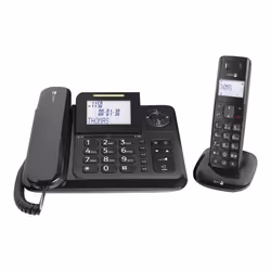Doro Comfort 4005, Téléphone analog/dect, Combiné filaire et sans fil, Haut-parleur, 50 entrées, Identification de l'appelant ...