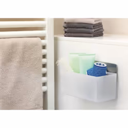TESA 59711-00000 panier et plateau ménager pour évier Acier inoxydable Métallique, Blanc
