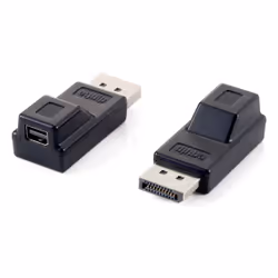 Equip 118916, DisplayPort, Mini DisplayPort, Noir