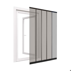 easy life Rideau moustiquaire à lamelles 125 x 240 cm en polyester avec cadre en aluminium pour portes – Avec bande adhésif