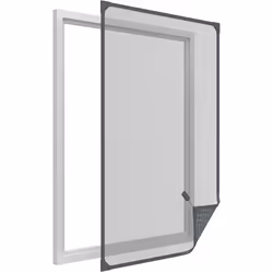 easy life Moustiquaire avec cadre magnétique en PVC pour fenêtres facile à instaler sans perçage - Anthracite 120 x 140 cm