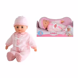 Simba Poupee Bebe Laura Bebe Parlant, Femelle, 2 an(s), Fille, Sonore, 300 mm, Rose