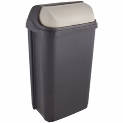 Poubelle robuste avec un couvercle coulissant pratique et une capacité de 50 litres pour des sacs poubelle de 60 litres Élimi ...
