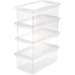 Boîte de rangement - Keeeper - Bea - 4 pièces - 56 L - Transparent - Ventilation optionnelle