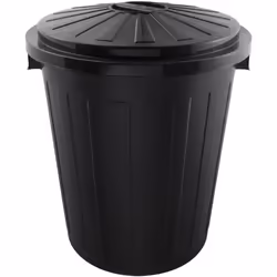 Accessoire polyvalent pour le jardin et la maison : Poubelle compacte avec couvercle verrouillable pour sacs poubelle de 120  ...