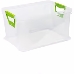 Boîte de rangement - KEEEPER - Luis - 39 x 29 x 22 cm - 20 l - Transparent