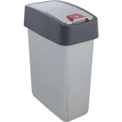 keeeper 4052396022216 poubelle 10 L Rectangulaire Polyvinyl chloride (PVC) Gris