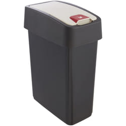 keeeper 4052396022247 poubelle 10 L Rectangulaire Polyvinyl chloride (PVC) Noir, Gris