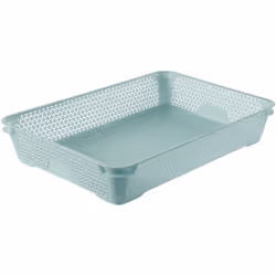 Pour plus d'ordre dans la maison : Panier empilable polyvalent de taille A4 - Idéal pour ranger et trier les fournitures de b ...