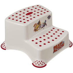 Keeeper - Paw Patrol - Tabouret / rehausseur à 2 niveaux pour enfants de 3 à 14 ans environ, fonction antidérapante, blanc