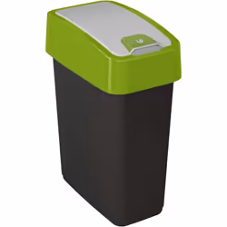 Poubelle compacte haut de gamme avec 2 modes d'ouverture et une capacité de 10 l pour les sacs poubelle de 18 à 20 litres Éli ...