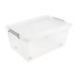 Boîte de rangement - KEEEPER - LARS Clipbox - 58x39x25cm - 40L - transparent