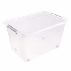 Boîte de rangement - KEEEPER - LARS Clipbox - 60L - Transparent