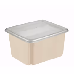 Boîte de rangement robuste, en plastique résistant. Disponible en différentes couleurs dans la collection Emil. Peut être emp ...