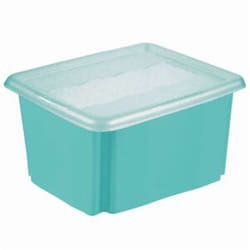 Boîte de rangement, capacité 7 Litres, 35x20,5x15, Turquoise, collection Emil&Emilia