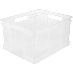 Boîte de rangement Eurobox XL, Plastique robuste (PP), 43 x 35 x 24 cm, 28 l, Neutre transparent