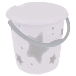 Ilvie Seau de décoration Ø30x28, Polypropylène, Cosmic White, 10 l