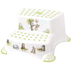Tabouret Igor avec 2 marches, Winnie l'ourson, blanc, 40 x 37 x 21 cm