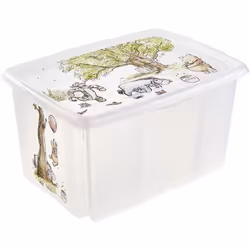 Boîte de rangement de différentes couleurs pour stocker les jouets et autres ustensiles. Un couvercle adéquat protège contre  ...