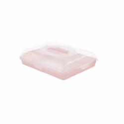keeeper 10677581, Boîte de rangement, Rose, Transparent, Rectangulaire, Monochromatique, Transparent, 350 mm