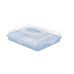 keeeper 10677680 Boîte de rangement Rectangulaire Bleu, Transparent