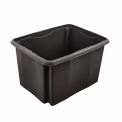 Boîte de rangement - KEEEPER - Modèle Graphite - 38 x 285 x 205 cm - Plastique recyclé - Empilable