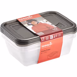 Keeeper Set de 3x Fredo Fresh Food Pot rectangulaire 1,25 l - Keeeper Set de 3x Fredo Fresh Food Pot rectangulaire 1,25 l