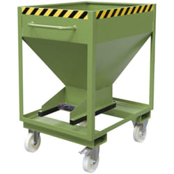 Südlohn conteneur silo sre-d 375, verni, vert réséda - Bauer