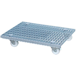 Chariot à caillebotis Bauer Südlohn grw-ii, galvanisé à chaud
