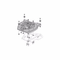 SW-Motech Pour topcase TRAX. Noir. - Pour topcase TRAX. Noir.