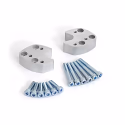 SW-Motech Ø 22 mm. h=27 mm. Gris. Yamaha FJR 1300 (00-05). - Ø 22 mm. h=27 mm. Gris. Yamaha FJR 1300 (00-05)., argent