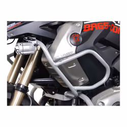 SW-Motech Gris. BMW R1200GS (08-12). Pour crashbars. - Gris. BMW R1200GS (08-12). Pour crashbars., argent
