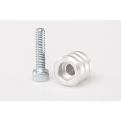 SW-Motech 15 mm d'extension. Aluminium. Gris. Universel. - 15 mm d'extension. Aluminium. Gris. Universel., blanc