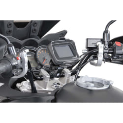 SW-Motech Pour guidon Ø 28 mm. Vibrations amorties. Gris. - Pour guidon Ø 28 mm. Vibrations amorties. Gris., argent