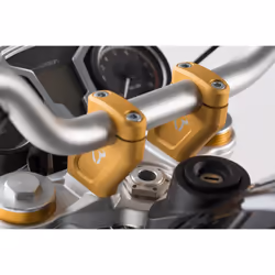 SW-Motech H=20 mm. Déport arrière 30 mm. Doré. BMW R nineT. - H=20 mm. Déport arrière 30 mm. Doré. BMW R nineT.