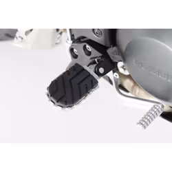 SW-Motech Kit de repose-pieds ION - Gris. Modéles Aprilia, BMW, Suzuki., noir-argent