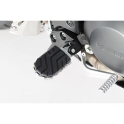 SW-Motech Kit de repose-pieds ION - Gris. Modéles Aprilia, BMW, Suzuki., noir-argent