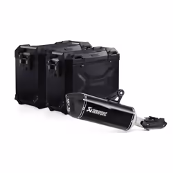 Paire de valises SW-Motech Trax Adv + Akrapovic BMW R 1250 GS/Adv/Rallye (18-)