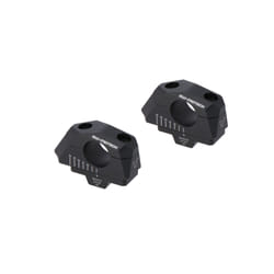 SW-Motech H=28mm. Recul de 5/10/15/20/25/30 mm. Noir - H=28mm. Recul de 5/10/15/20/25/30 mm. Noir