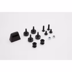 SW-Motech Kit dadaptation pour porte-bagages ADVENTURE-RACK - Noir. Pour Givi/Kappa Monokey., noir-argent