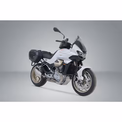 SW-Motech Noir. Moto Guzzi V100 Mandello/S, Stelvio. - Noir. Moto Guzzi V100 Mandello/S, Stelvio.